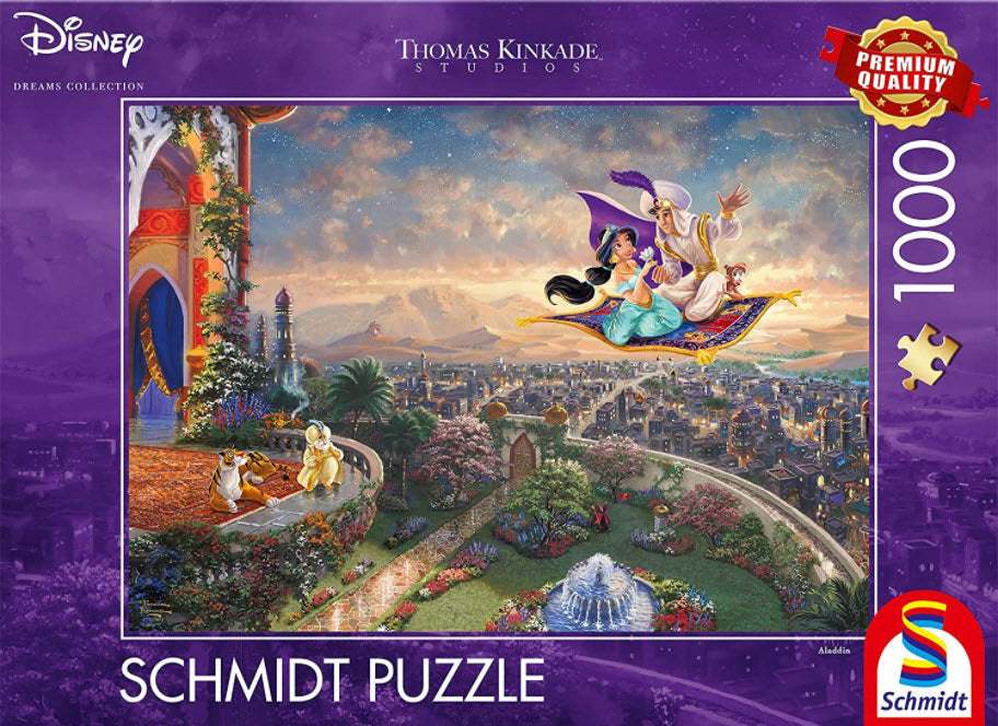 Schmidt Thomas Kinkade: Disney - Lady and The Tramp Jigsaw Puzzle  (1000-Piece)