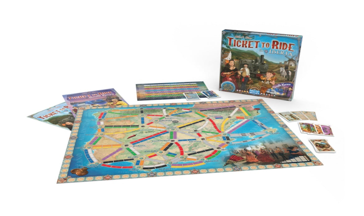 Ticket To Ride Map Collection 8 Iberica & South Korea Board Game Expansion
