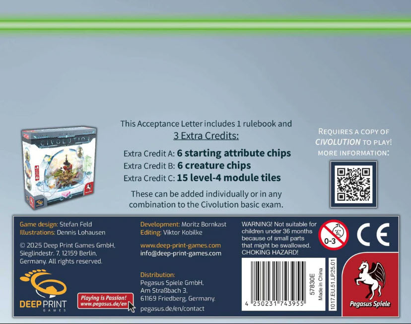 *Pre-Order* Civolution: Acceptance Letter (Expansion)