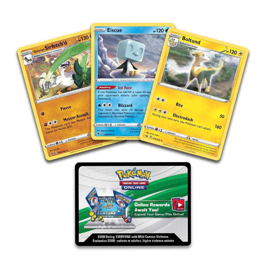 Pokémon TCG: Knock Out Collection 2022 Set: 1X Toxtricity, Duraludon & Sandaconda and 1X Boltund, Eiscue & Galarian Sirfetch'd