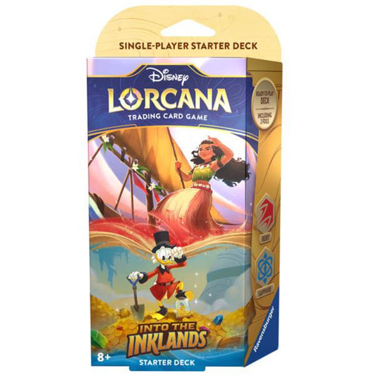 Disney Lorcana Into The Inklands - Moana & Scrooge Starter Deck