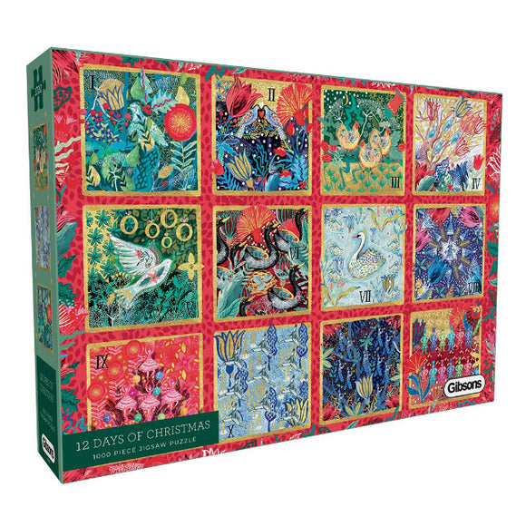 *NEW* 12 Days Of Christmas 1000 Piece Puzzle by Gibsons