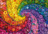 Colourful Swirl of Flowers 2000 Piece Puzzle by Schmidt