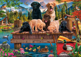 Dog Family by the Lake 1000 Piece Puzzle by Schmidt