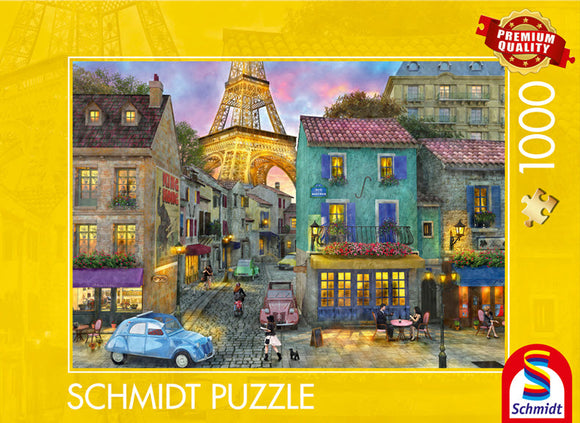 In the Streets of Paris 1000 Piece Puzzle by Schmidt