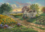 *NEW* Sunflower Fields by Thomas Kinkade 1000 Piece Puzzle by Schmidt