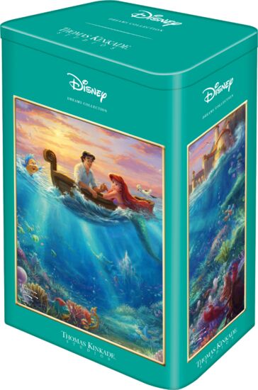 *NEW* Thomas Kinkade-Disney: The Little Mermaid Ariel 500 Piece Puzzle by Schmidt (Presented in a nostalgic Tin)