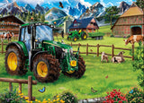 *NEW* John Deere: Alpine Pasture with 6120M Tractor 1000 Piece Puzzle by Schmidt