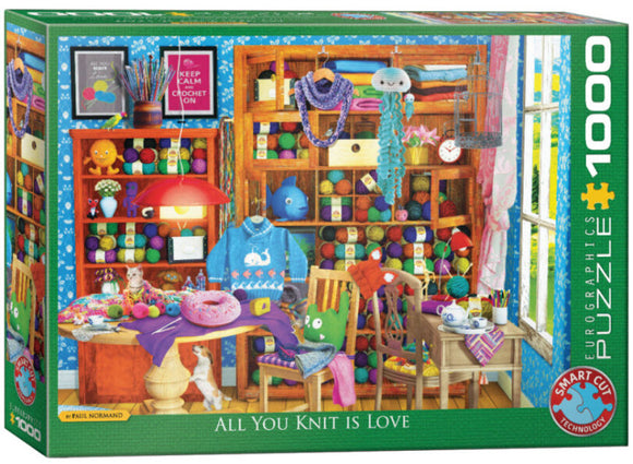 All You Knit Is Love 1000 Piece Puzzle by Eurographics