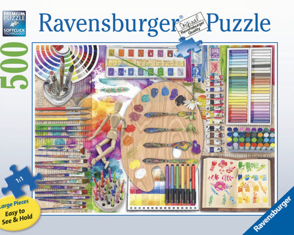 *NEW* The Artist's Palette by Lars Stewart 500 XL Piece Puzzle by Ravensburger