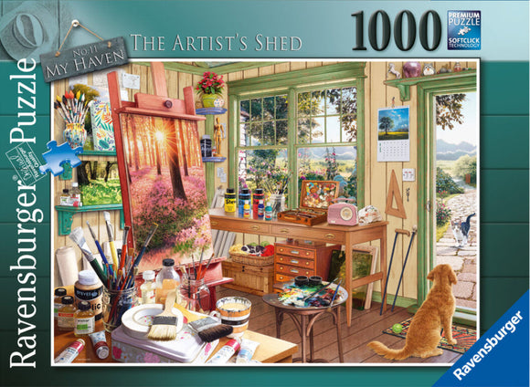 *NEW* My Haven No.11 The Artist's Shed 1000 Piece Puzzle by Ravensburger