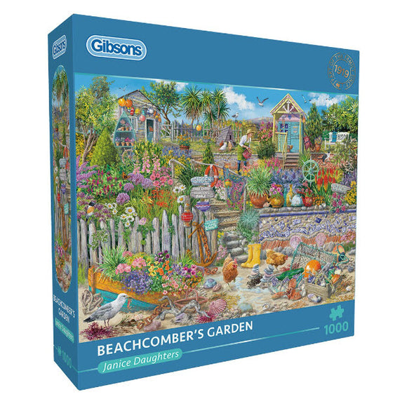 *NEW* Beachcomber's Garden by Janice Daughters 1000 Piece Puzzle by Gibsons