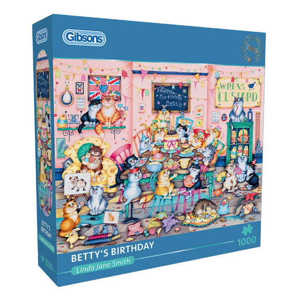 *NEW* Betty's Birthday by Linda Jane Smith 1000 Piece Puzzle By Gibsons