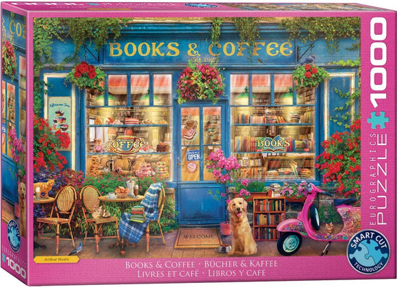 *NEW* Books & Coffee by Gary Walton 1000 Piece Puzzle by Eurographics