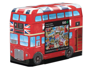 *NEW* London Bus Collectable Tin 550 Piece Puzzle by Eurographics