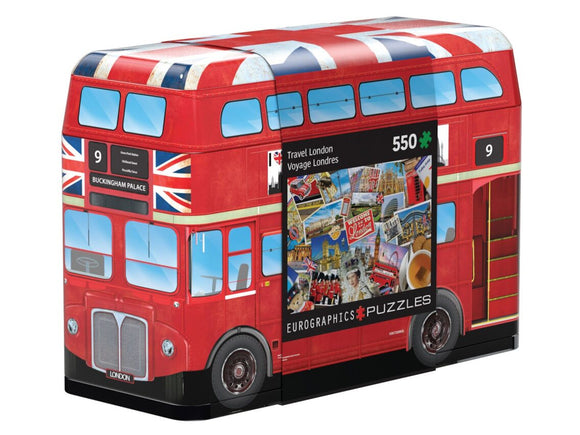 London Bus Collectable Tin 550 Piece Puzzle by Eurographics