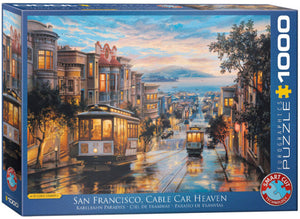 San Francisco Cable Car Heaven by Eugene Lushpin 1000 Piece Puzzle by Eurographics
