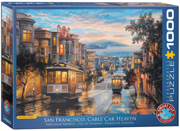 San Francisco Cable Car Heaven by Eugene Lushpin 1000 Piece Puzzle by Eurographics