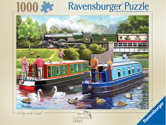 *NEW* A Day on the Canal Leisure Days No 10 1000 Piece Puzzle By Ravensburger