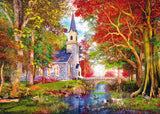 Chapel in Autumn Magic 1000 Piece Puzzle by Schmidt