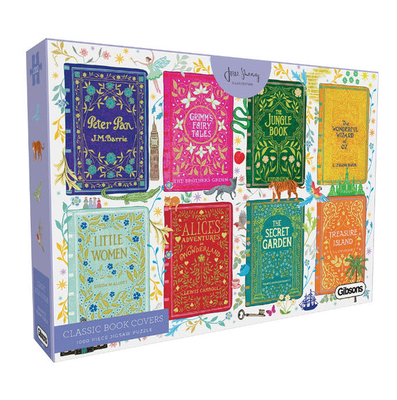 *NEW* Classic Book Covers by Josie Shenoy 1000 Piece Puzzle By Gibsons