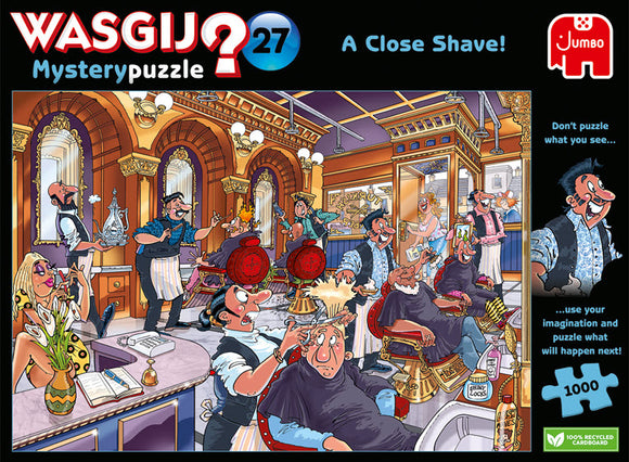 *NEW* Wasgij Mystery 27 A Close Shave! 1000 Piece Puzzle **Puzzle Pre-Sale Est arrival Mid-September**