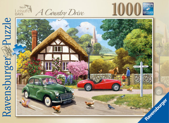 *NEW* A Country Drive Leisure Days No 9 1000 Piece Puzzle By Ravensburger