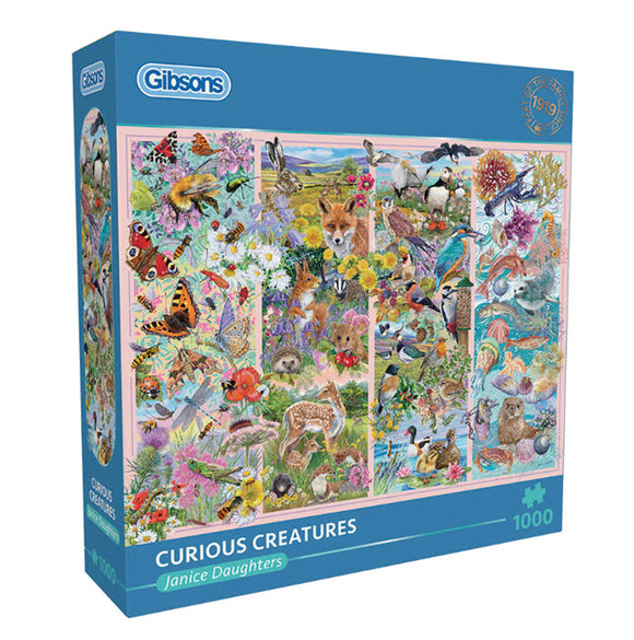*NEW* Curious Creatures by Janice Daughters 1000 Piece Puzzle by Gibsons