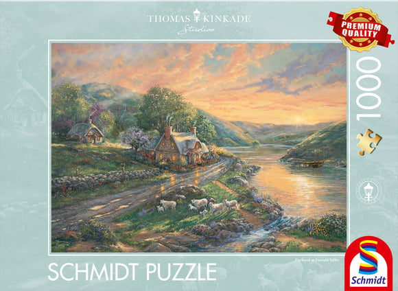 *NEW* Thomas Kinkade-Daybreak in Emerald Valley 1000 Piece Puzzle by Schmidt