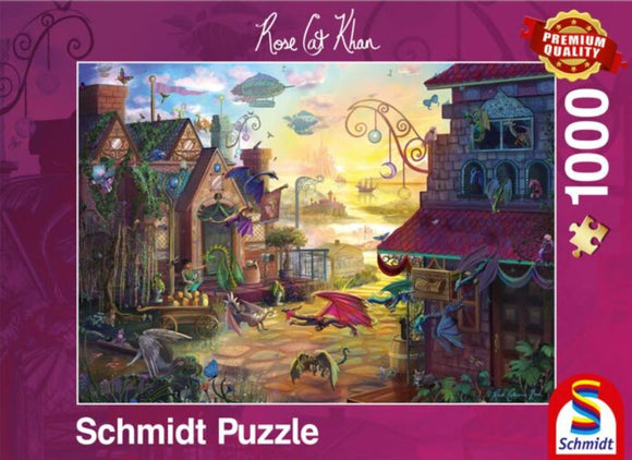 Dragon Mail by Rose Cat Khan 1000 Piece Puzzle by Schmidt