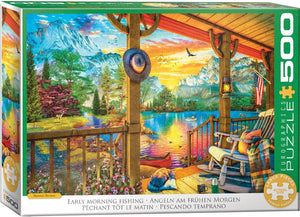 *NEW* Early Morning Fishing by Dominic Davison 500 XL Piece Puzzle by Eurographics