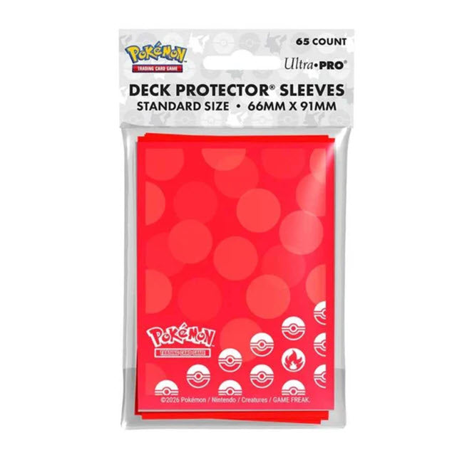 Pokémon Energy Deck Protector Sleeves - Fire Type (65 count)