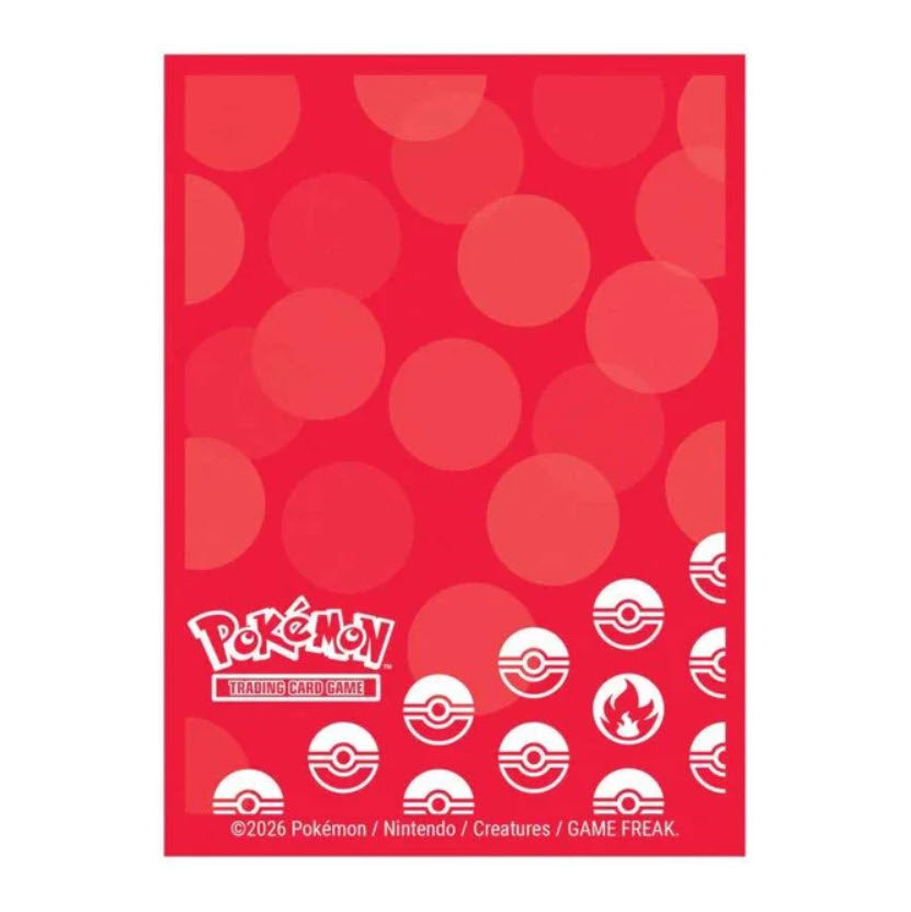 Pokémon Energy Deck Protector Sleeves - Fire Type (65 count)