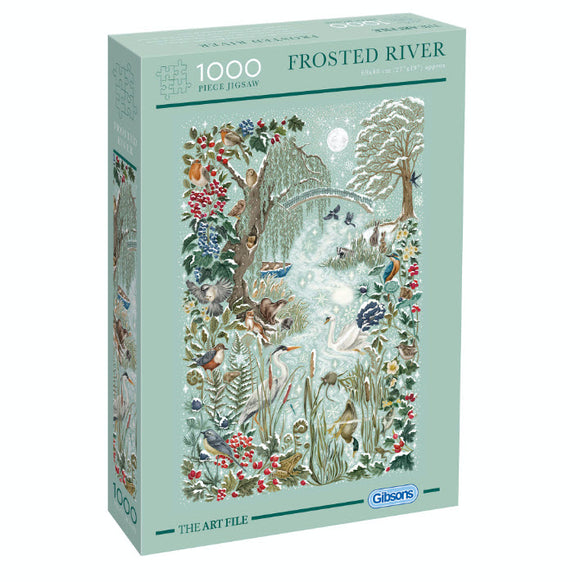 Frosted River by The Art File 1000 Piece Puzzle By Gibsons