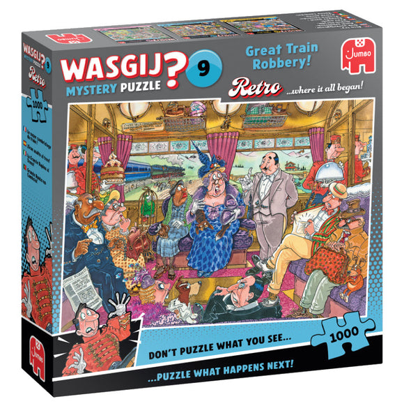 *PUZZLE PRE-SALE* Wasgij Retro Mystery 9  Great Train Robbery! 1000 Piece Puzzle