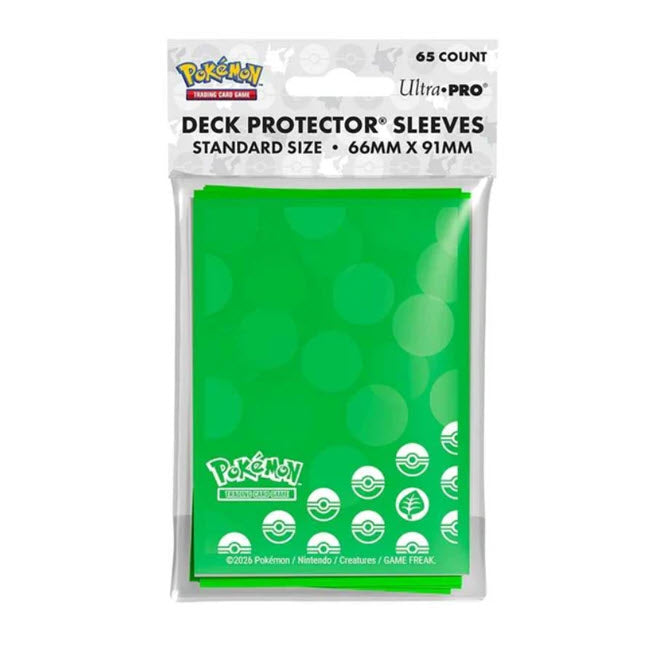 Pokémon Energy Deck Protector Sleeves - Grass Type (65 count)