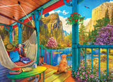 Hammock With A View by Dominic Davison 500 XL Piece Puzzle by Eurographics