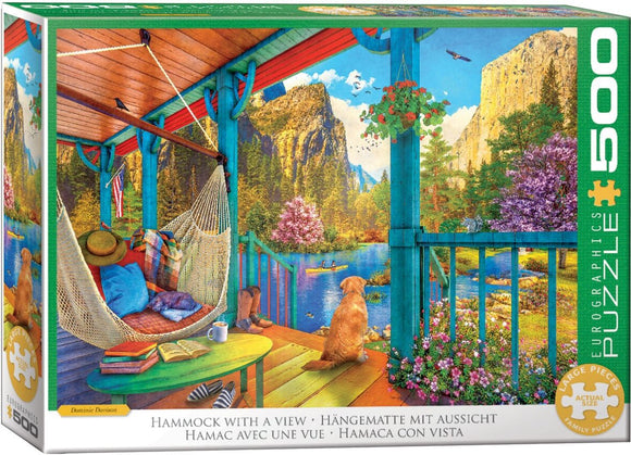 *NEW* Hammock With A View by Dominic Davison 500 XL Piece Puzzle by Eurographics