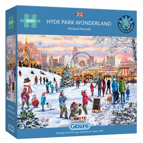 *NEW* Hyde Park Wonderland by Richard Macneil 1000 Piece Puzzle By Gibsons