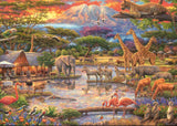 *NEW* Paradise under Mount Kilimanjaro by Chuck Pinson 500 Piece Puzzle by Schmidt