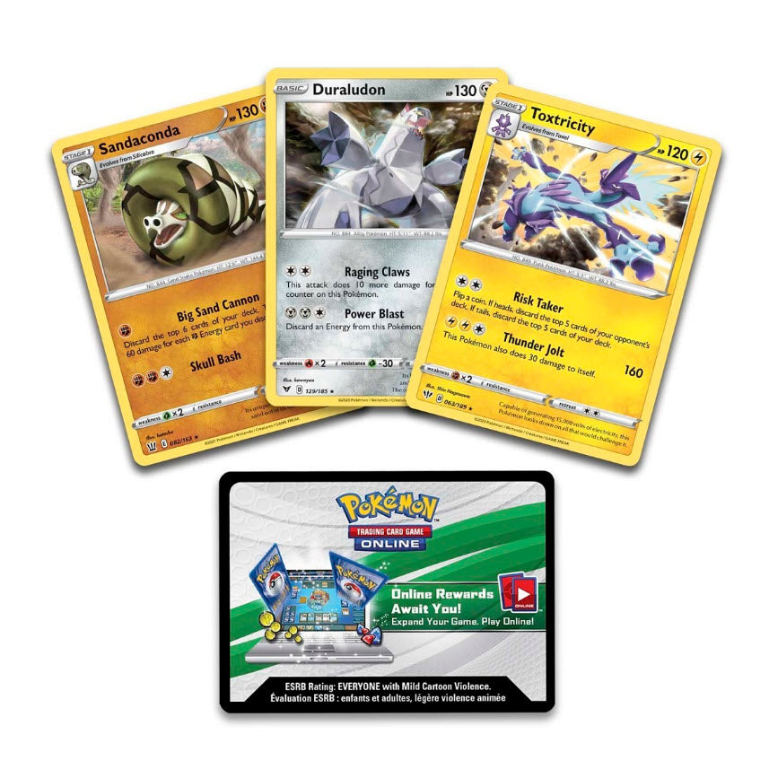 Pokémon TCG: Knock Out Collection 2022 Set: 1X Toxtricity, Duraludon & Sandaconda and 1X Boltund, Eiscue & Galarian Sirfetch'd