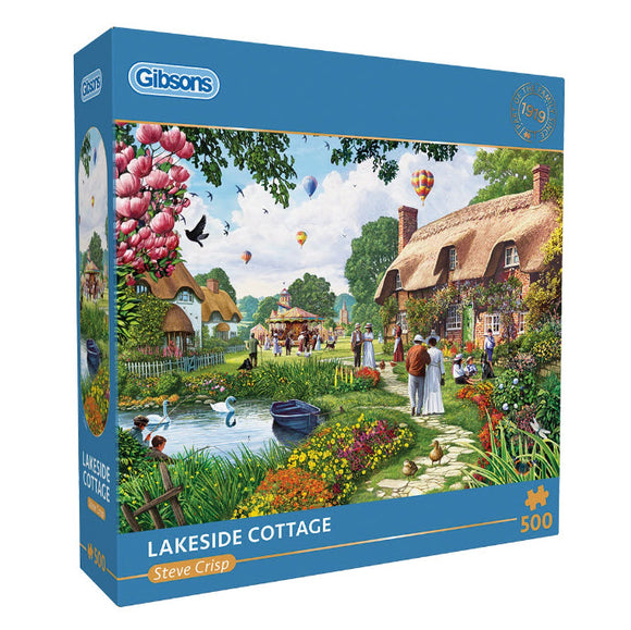 Lakeside Cottage by Steve Crisp 500 Piece Puzzle By Gibsons