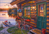 *NEW* Lakeside Cabin with Bike by Darrell Bush 1000 Piece Puzzle by Schmidt