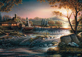 Lights in the Wilderness  by Terry Redlin 1000 Piece Puzzle by Schmidt