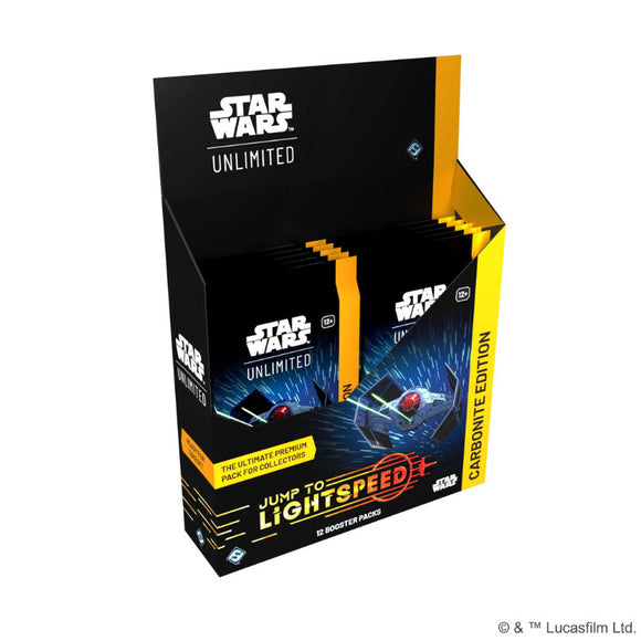 *TCG Pre-Order*Star Wars: Unlimited Jump to Lightspeed Set 4 Carbonite Collector Booster Set (12 Booster Packs)