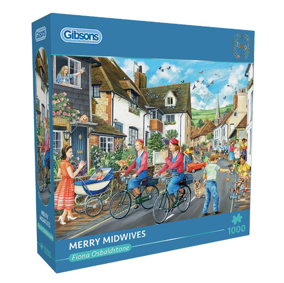 *NEW* Merry Midwives by Fiona Osbaldstone 1000 Piece Puzzle By Gibsons