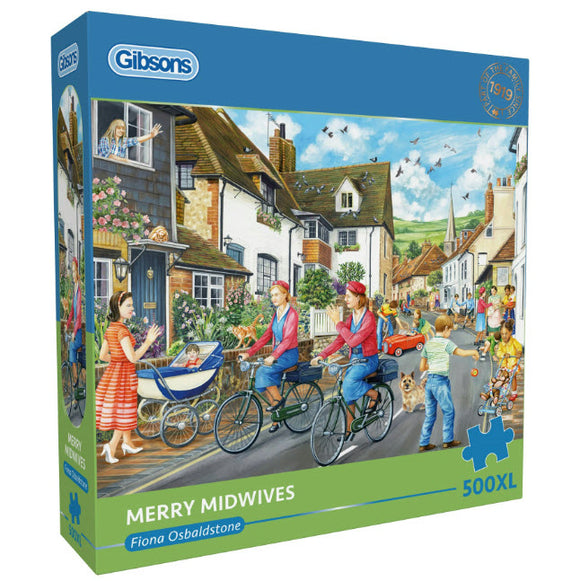 *NEW* Merry Midwives by Fiona Osbaldstone 500 XL Piece Puzzle by Gibsons