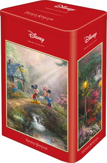 *NEW* Thomas Kinkade-Disney: Mickey & Minnie 500 Piece Puzzle by Schmidt (Presented in a nostalgic Tin)