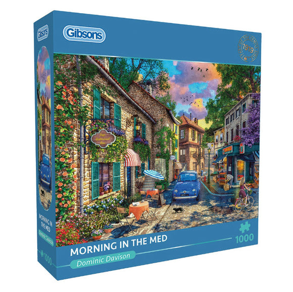 *NEW* Morning in the Med by Dominic Davison 1000 Piece Puzzle By Gibsons