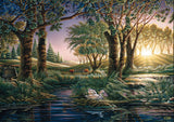 Morning Magic at the Pond by Terry Redlin 1000 Piece Puzzle by Schmidt